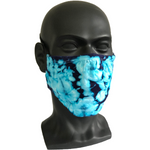 Cosmic Crinkle Face Masks - Turquoise/Purple