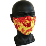 Cosmic Crinkle Face Masks - Yellow/Red
